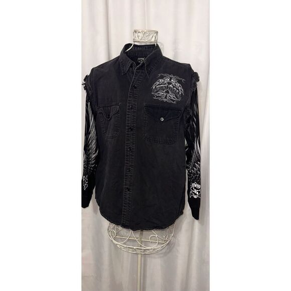 GREAT CONDITION LIGHTING CLOTHING Vintage style “The Eagle Has Landed Motorcycle - Picture 2 of 6